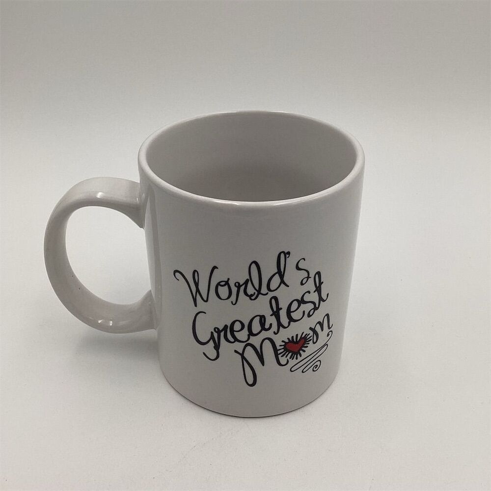 World's Greatest Mom Ceramic Coffee Mug Mother's Day Gift White